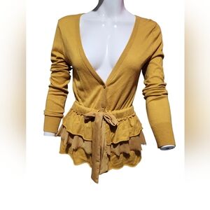 Elle Mustard Knit Cardigan